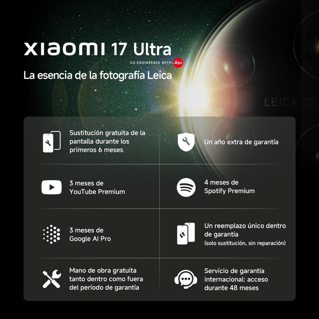 XIAOMI 17 Ultra Smartphone 16+512GB Black Telephoto Leica 200 MP