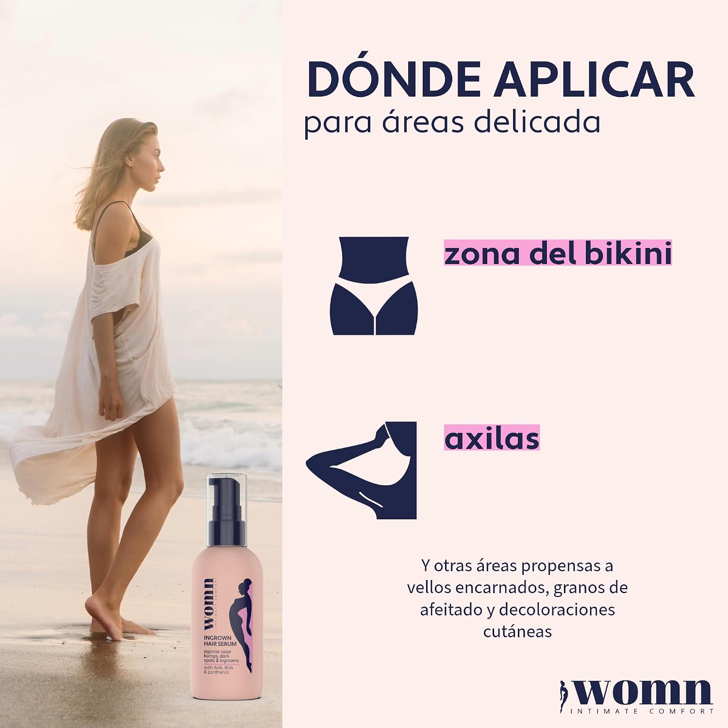 Womn Serum Against Ingrown Hair, Granites & Dark Spots 50 ml