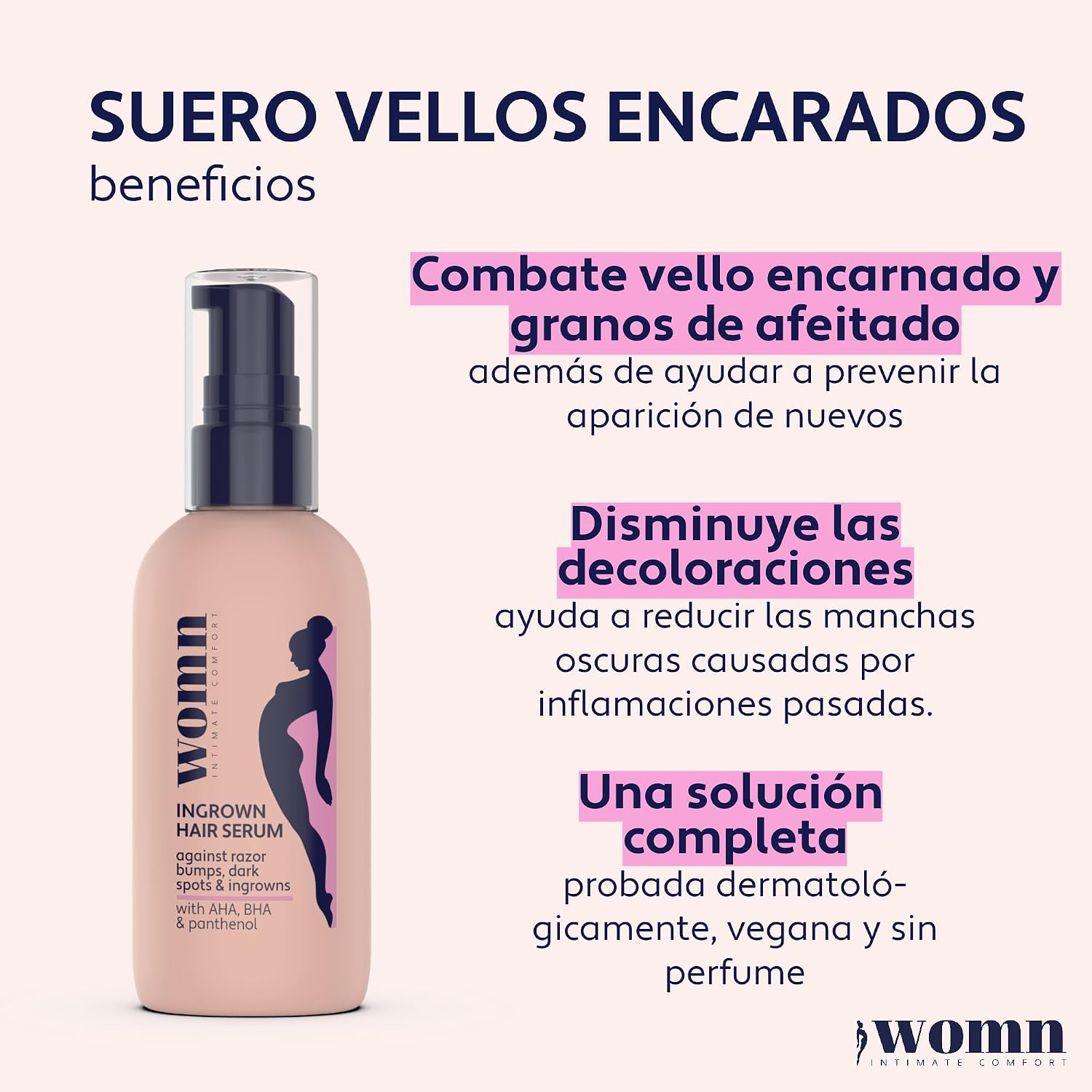Womn Serum Against Ingrown Hair, Granites & Dark Spots 50 ml