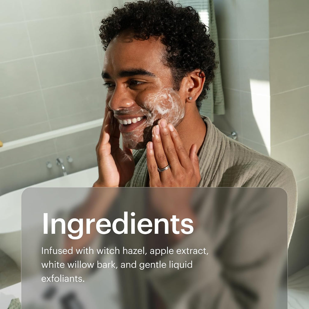MANSCAPED Power Shave Gel, gel calmante para o barbear da cabeça e do rosto para homens, com esfoliantes líquidos para ajudar a proteger contra irritação e pêlos encravados, 177 ml