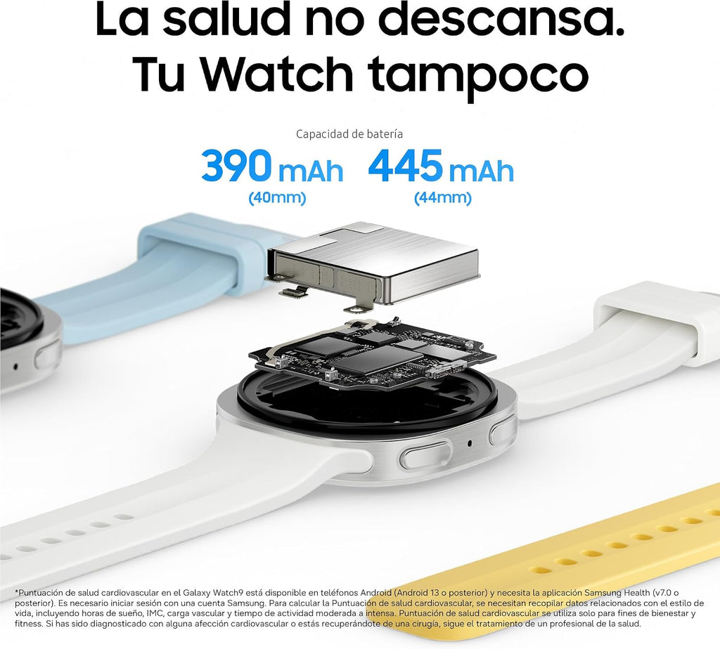 Samsung Galaxy Watch9, 44mm, Bluetooth, Dark Grey (Spanish Version)