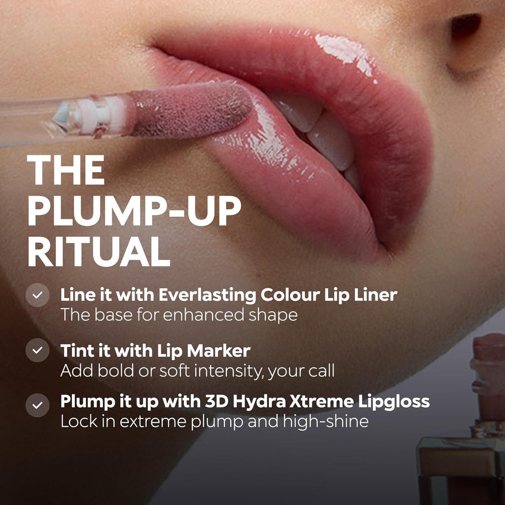 KIKO Milano 3D Hydra Xtreme Lipgloss 05 - 3D Extreme Volume Moisturizing Lip Gloss, Ultra Shiny Mirror Effect, Non-Sticky Texture, Long Lasting Professional