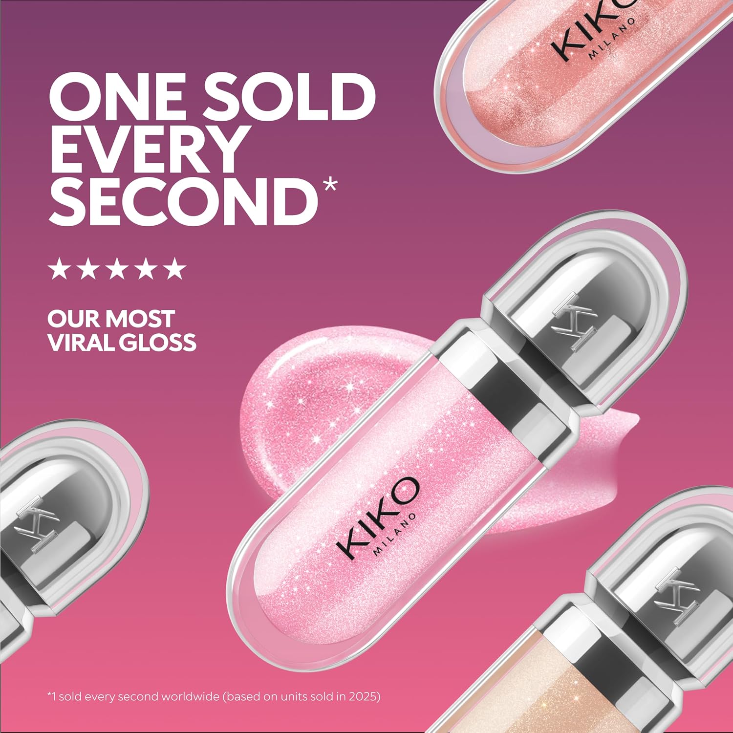 KIKO Milano 3D Hydra Lipgloss - Shade 17 Pearly Mauve