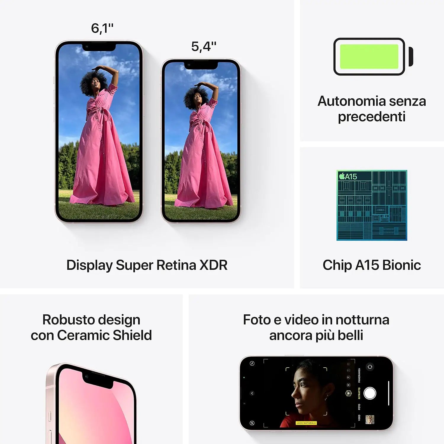 Apple iPhone 13, 128GB, Pink - (Renewed)