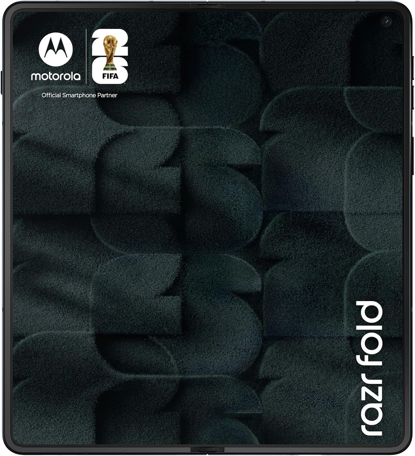 Motorola Razr Fold 5G (Copa do Mundo da FIFA edição 2026) XT2651-1 512 GB de armazenamento + 16 GB de RAM Android 16 SIM sem SIM desbloqueado de fábrica dual SIM (Nano SIM + eSIM) dobrável