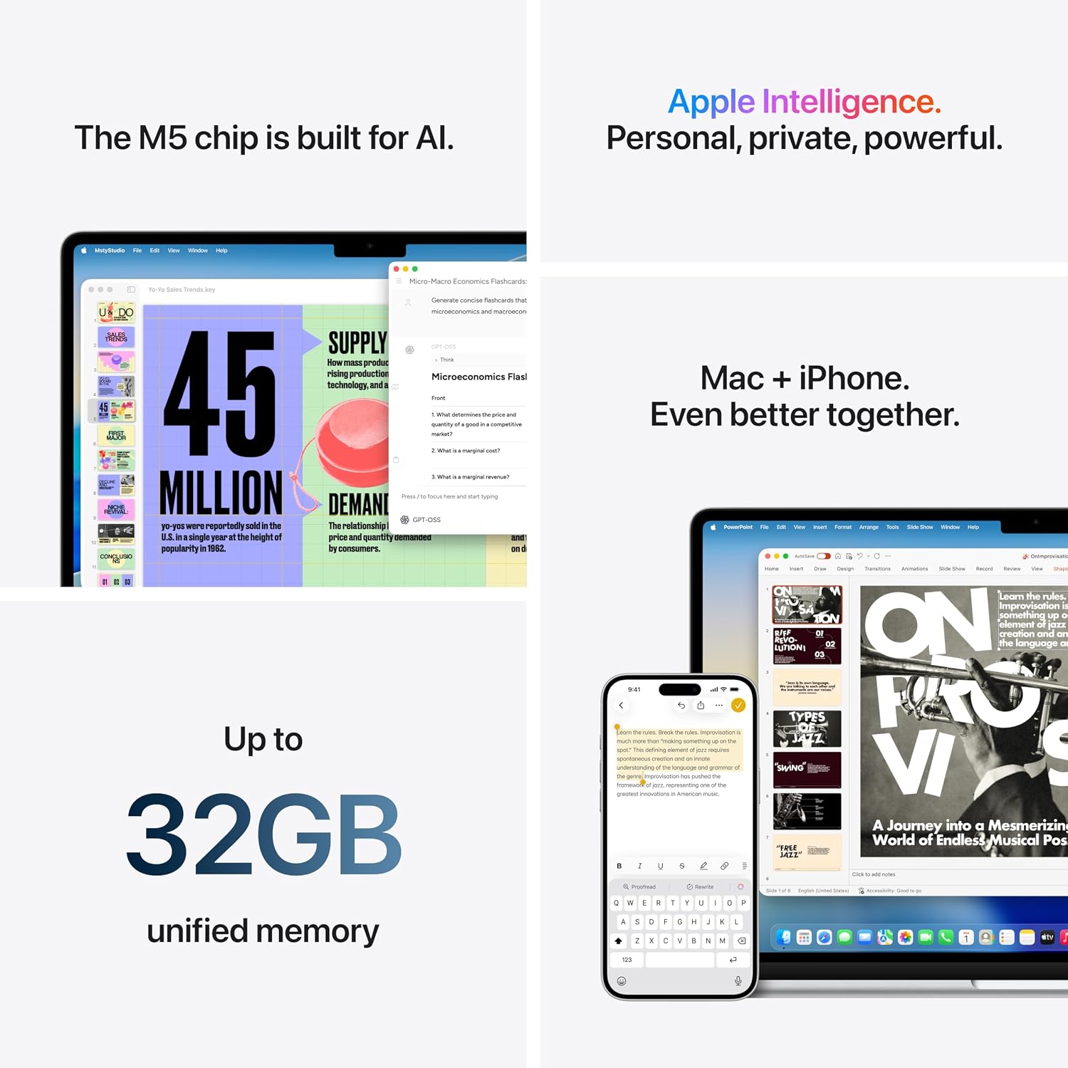 Apple MacBook Air 15.3-inch with M5 Chip: Liquid Retina Display, 10-core CPU, 10-core GPU, 16GB Unified Memory, 512GB SSD, Wi-Fi 7, Portuguese Keyboard; Sky Blue