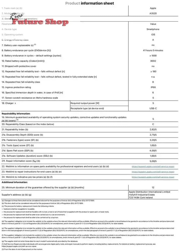 Apple iPhone 17 - Unleash Innovation with Advanced Camera & A17 Chip - Rios Future Shop