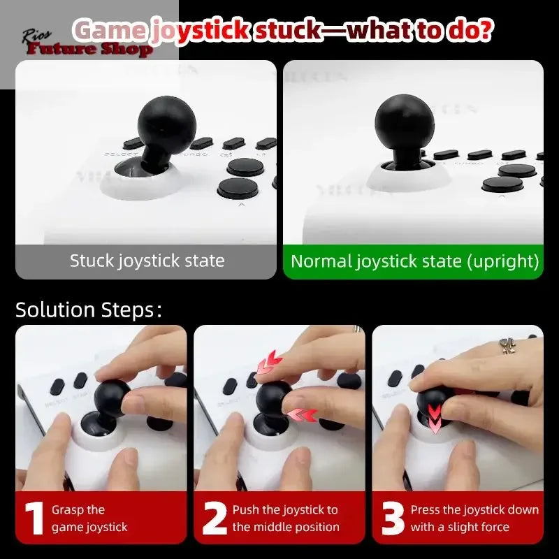 Arcade Joystick Wireless for PC/Android/ios/Switch/PS3/PS4 - Rios Future Shop