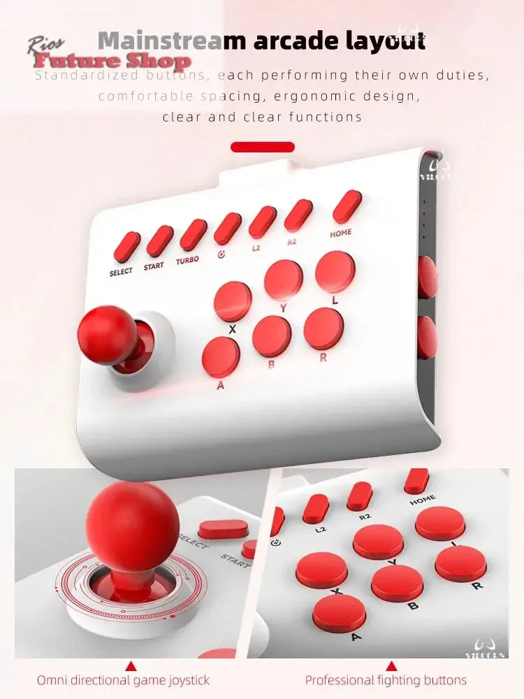 Arcade Joystick Wireless for PC/Android/ios/Switch/PS3/PS4 - Rios Future Shop