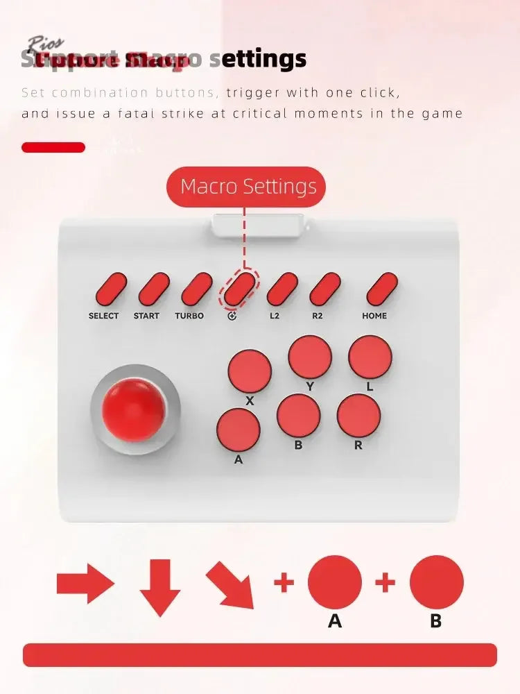 Arcade Joystick Wireless for PC/Android/ios/Switch/PS3/PS4 - Rios Future Shop