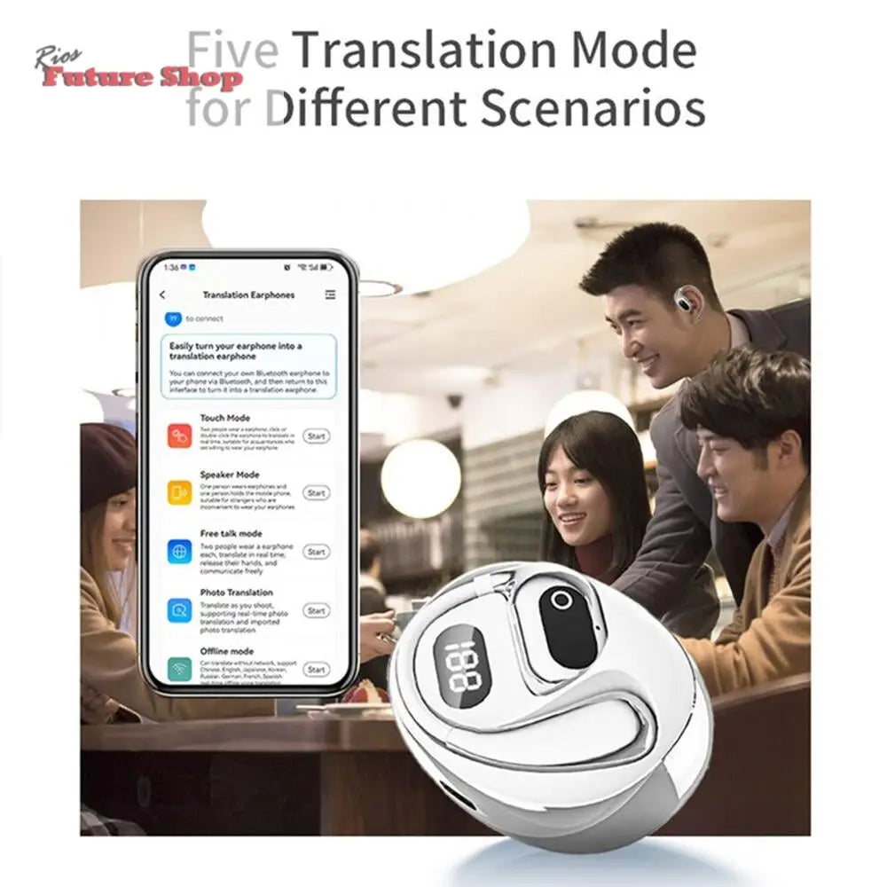 Auriculares Traductores En Tiempo Real Negros - Rios Future Shop