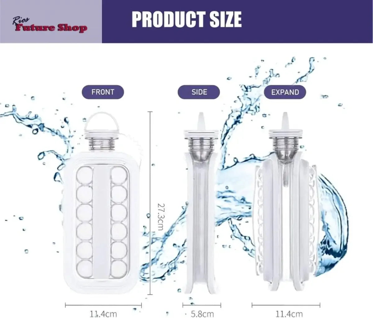 Bandeja para cubitos de hielo 2 en 1 - Rios Future Shop