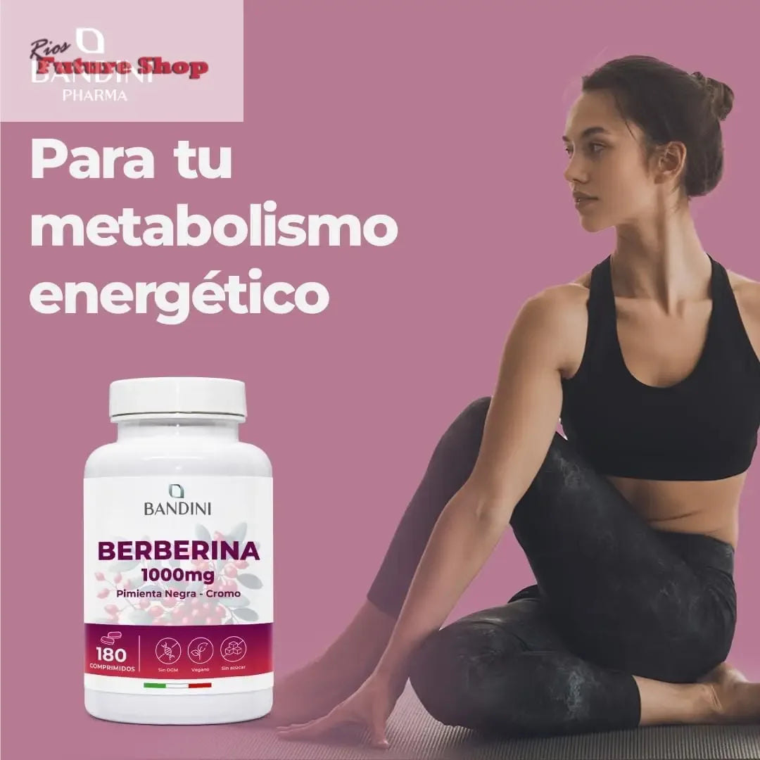 Bandini® Berberine 1000mg | Pure High-Dose Vegan Capsules | 180 Count - Rios Future Shop