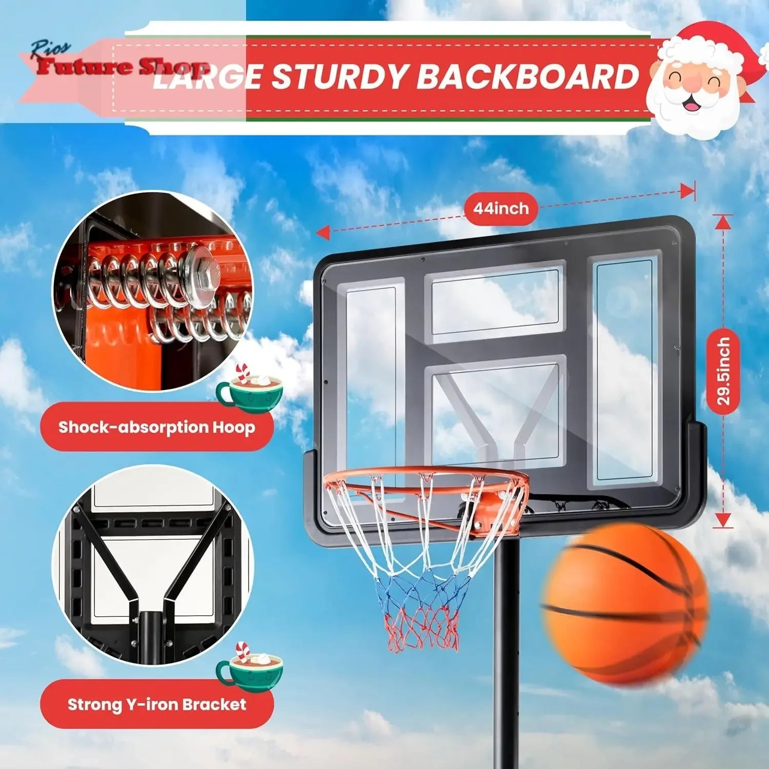 Basketball Hoop Outdoor Portable Court - Rios Future Shop