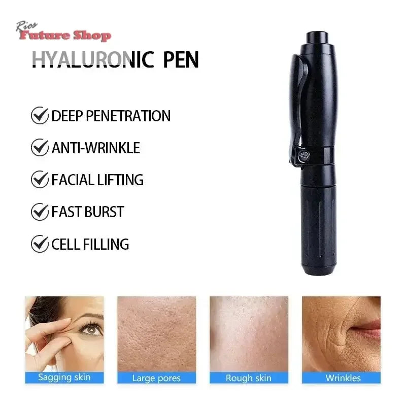 Black 2 IN 1 0.3ML & 0.5ML Hyaluronic Acid Pen Injection - Rios Future Shop