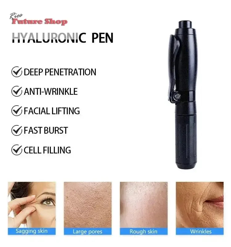 Black 2 IN 1 0.3ML & 0.5ML Hyaluronic Acid Pen Injection - Rios Future Shop