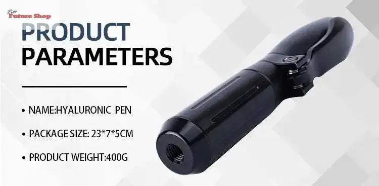 Black 2 IN 1 0.3ML & 0.5ML Hyaluronic Acid Pen Injection - Rios Future Shop