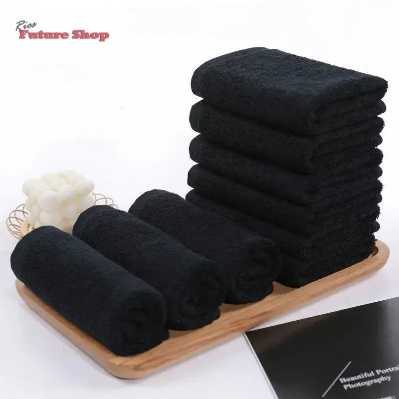 Black Towel Cotton Soft Face Towel - Rios Future Shop