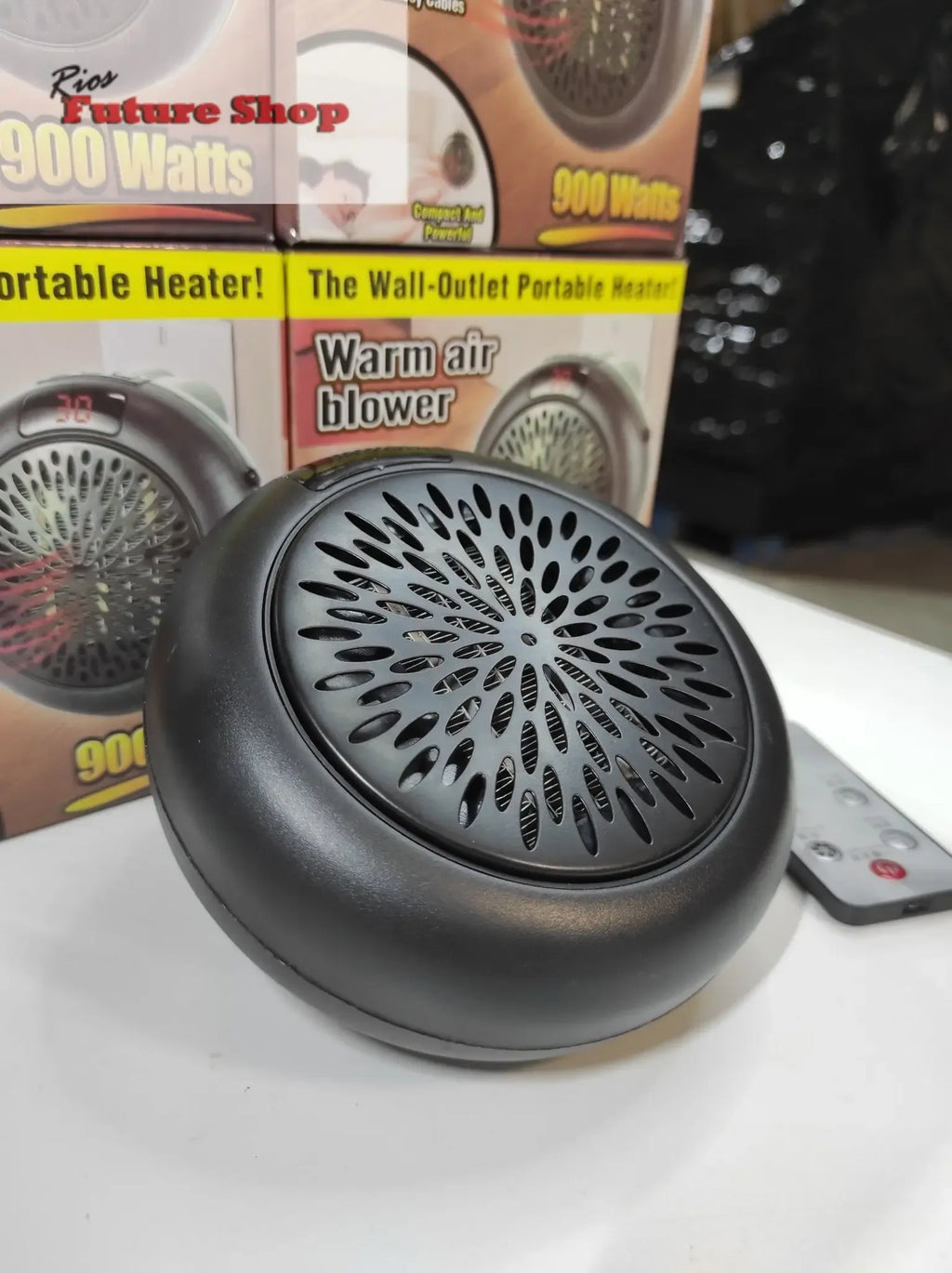 Calefactor Redondo Portátil 900 Watts - Rios Future Shop