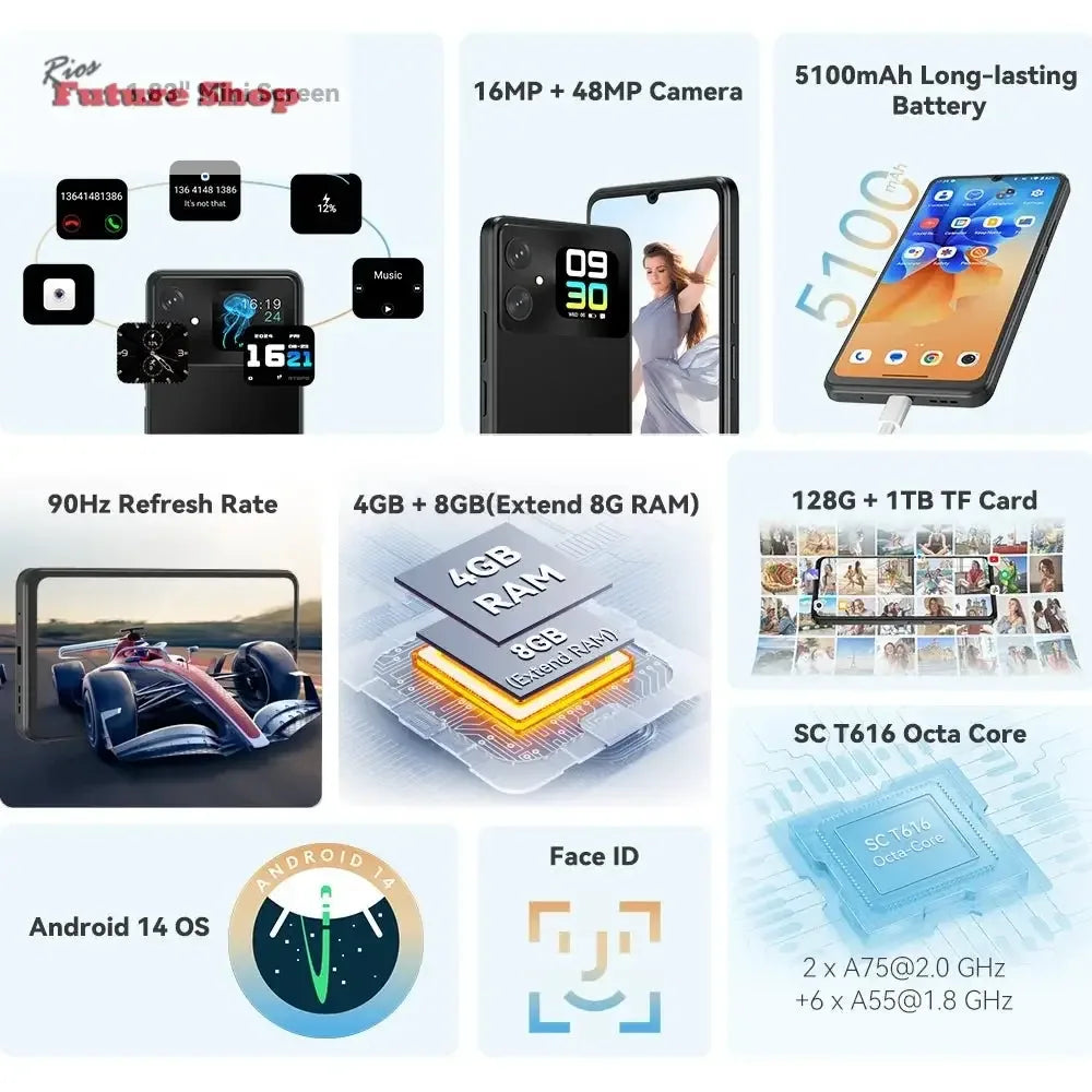 Cubot A20 4G Smart Phone Android 14 - Rios Future Shop