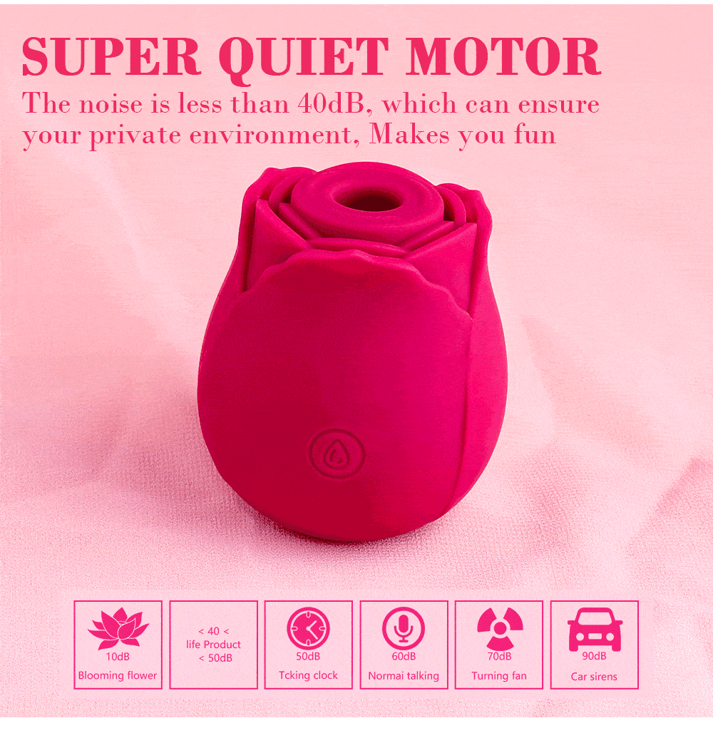 Rose Shape Vaginal Sucking Vibrators Erotic