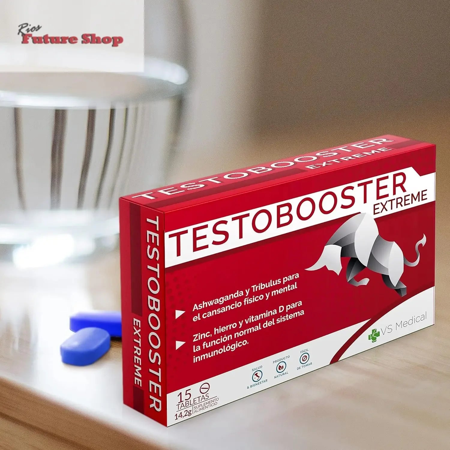 Extreme Testosterona Booster - Unleash Your Inner Strength with Powerful Energy & Vitality Support - Rios Future Shop