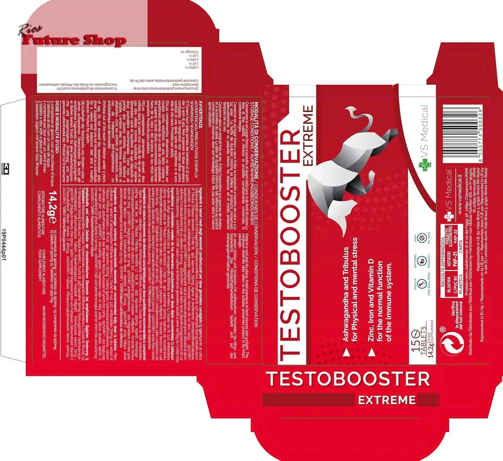 Extreme Testosterona Booster - Unleash Your Inner Strength with Powerful Energy & Vitality Support - Rios Future Shop