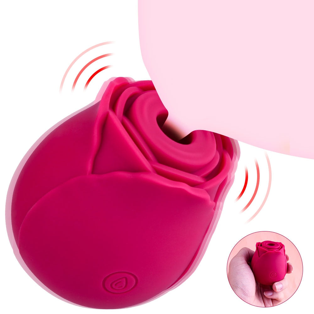 Rose Shape Vaginal Sucking Vibrators Erotic