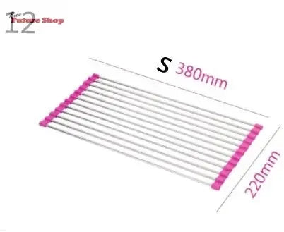 Folding Kitchen Drain Sink Rack Stainless Steel - Rios Future Shop