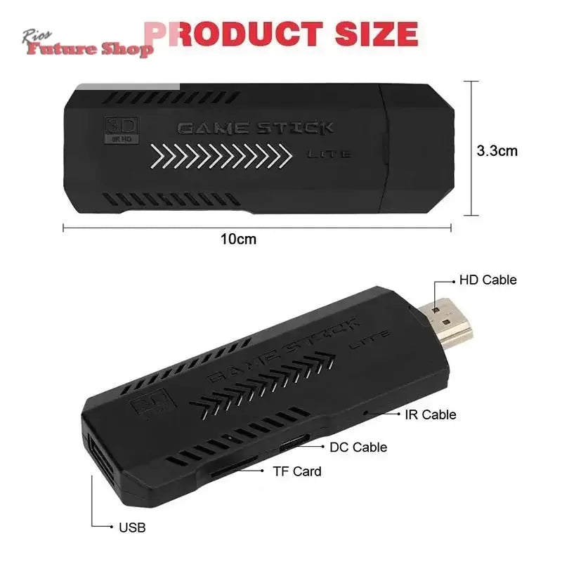 Game Console GD10 Pro 4K 3D HD +30000 Retro Video Games - Rios Future Shop