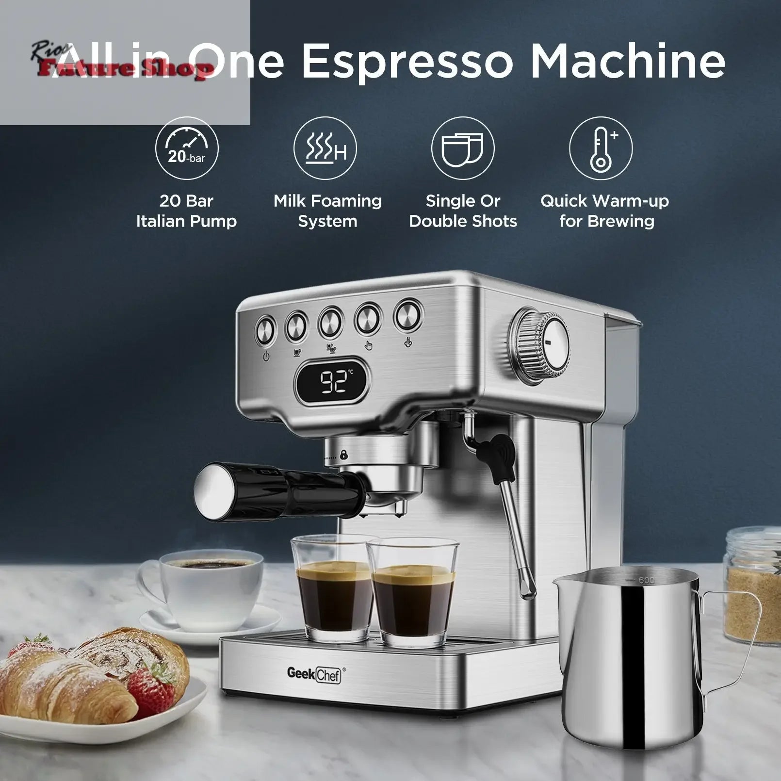 Geek Chef Espresso Machine - Rios Future Shop