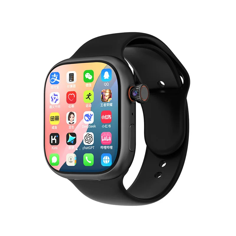 4G Card Android Unisex Smart Watch Heart Rate Monitoring, Blood Pressure Measurement NFC Function Watch