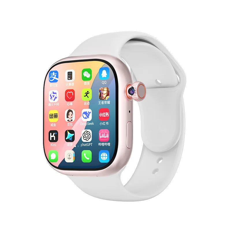 4G Card Android Unisex Smart Watch Heart Rate Monitoring, Blood Pressure Measurement NFC Function Watch