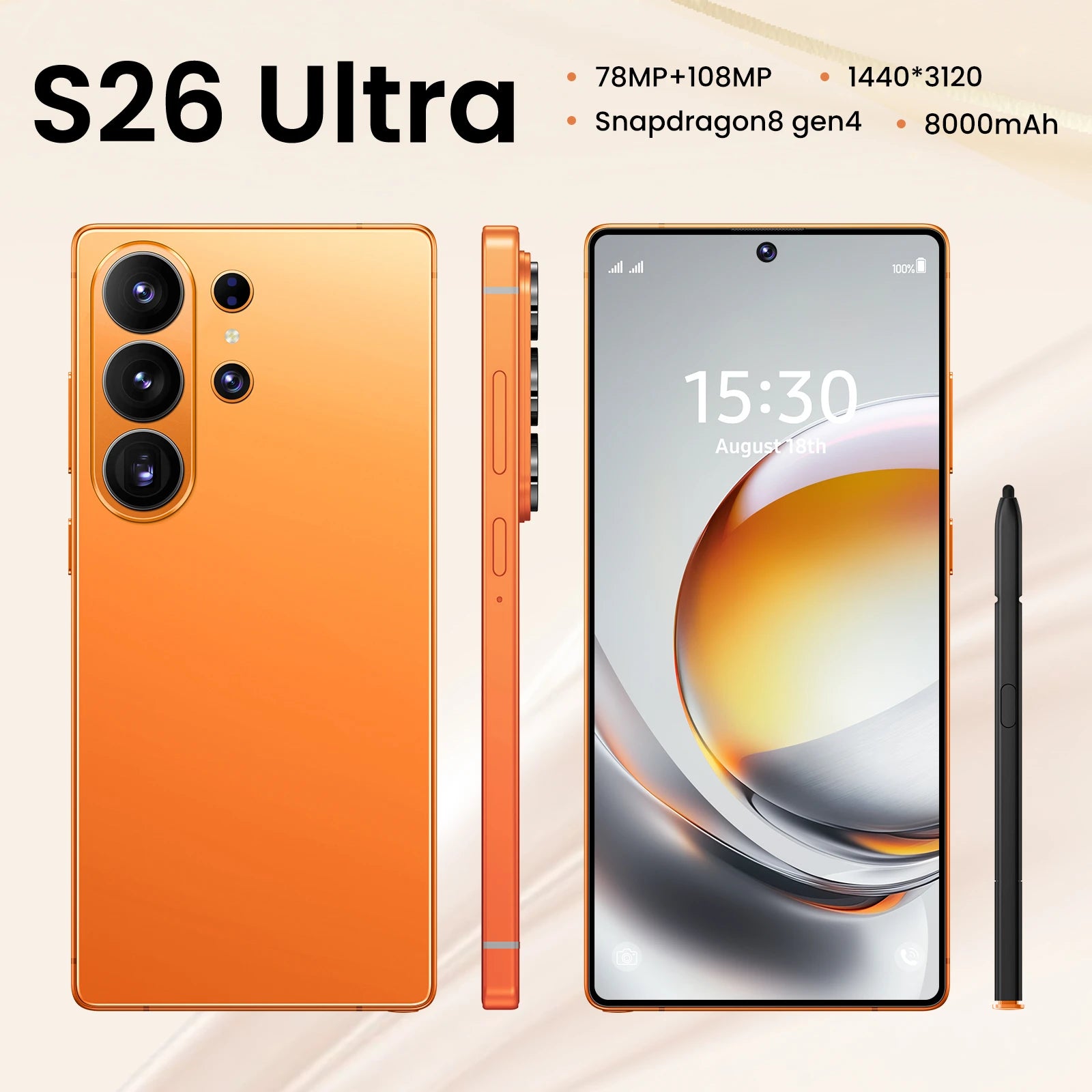 2026 New Global Version Smartphone S26