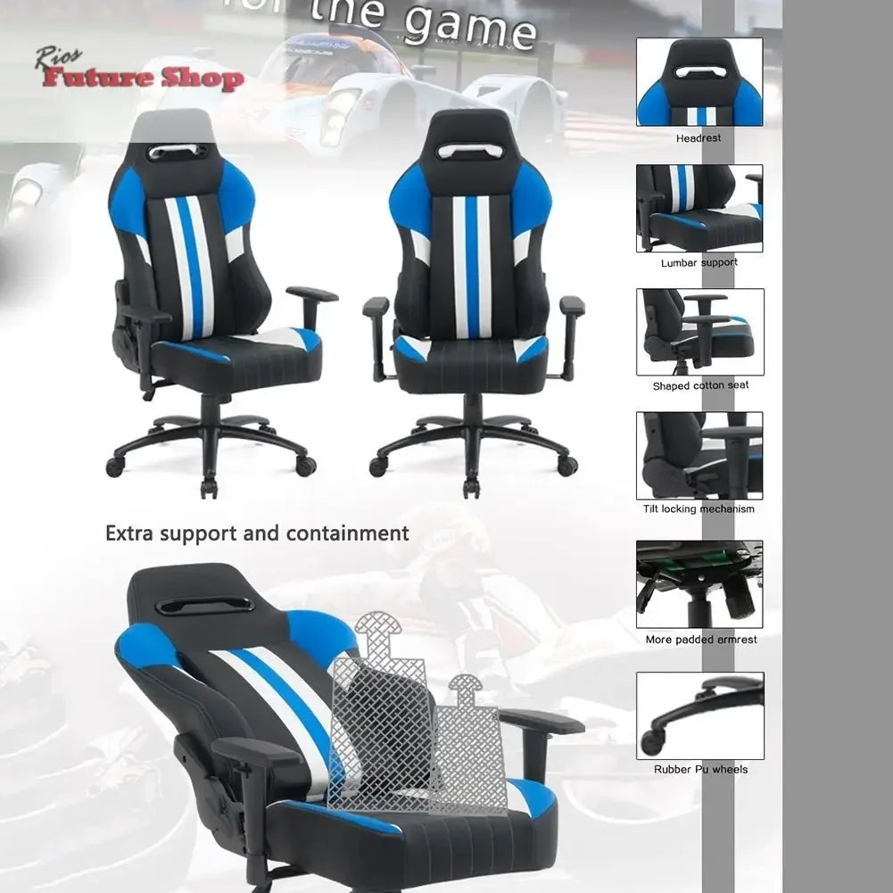 High Back Gaming Chair Racing Office Chair with PU Leather - Rios Future Shop