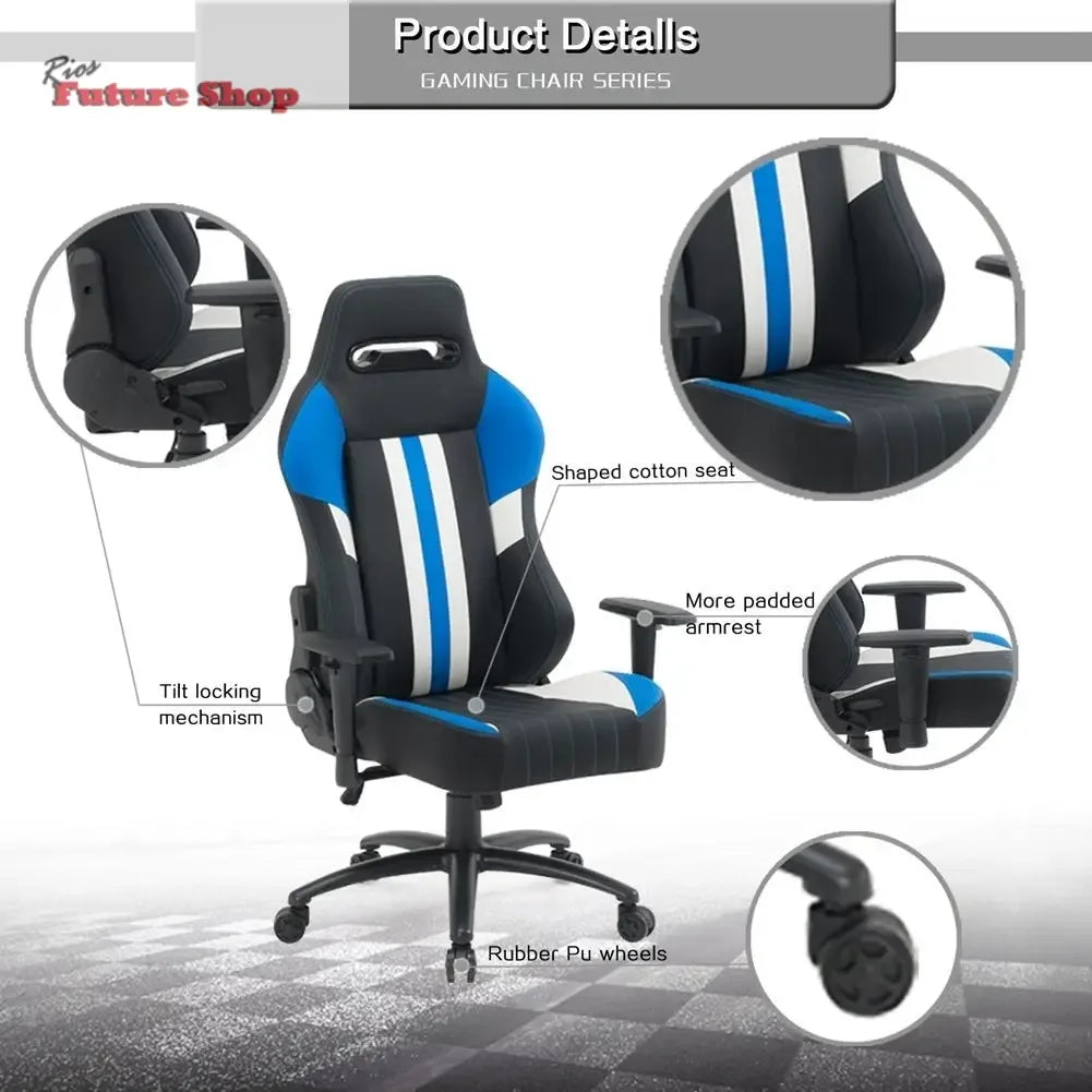 High Back Gaming Chair Racing Office Chair with PU Leather - Rios Future Shop