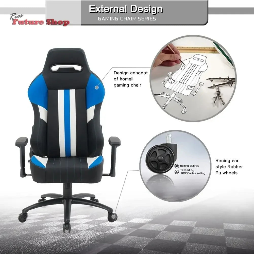 High Back Gaming Chair Racing Office Chair with PU Leather - Rios Future Shop