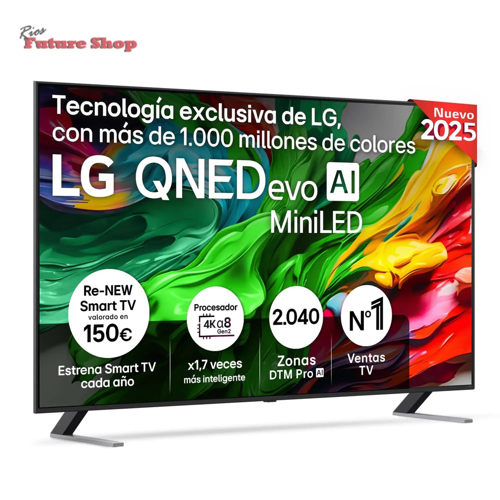 LG 55QNED84A6C Televisão de 55", 4K QNED EVO, Smart TV, WebOS 25, processador potente e inteligente, Super Upscaling, Dolby Dilgital Plus, Alexa/Google Assistant, preto - Rios Future Shop