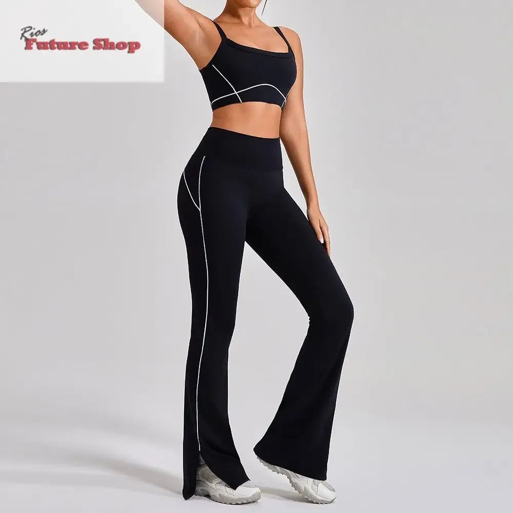Outdoor Sports Yoga Suits Women's Spaghetti Strap Fitness Set - Rios Future Shop