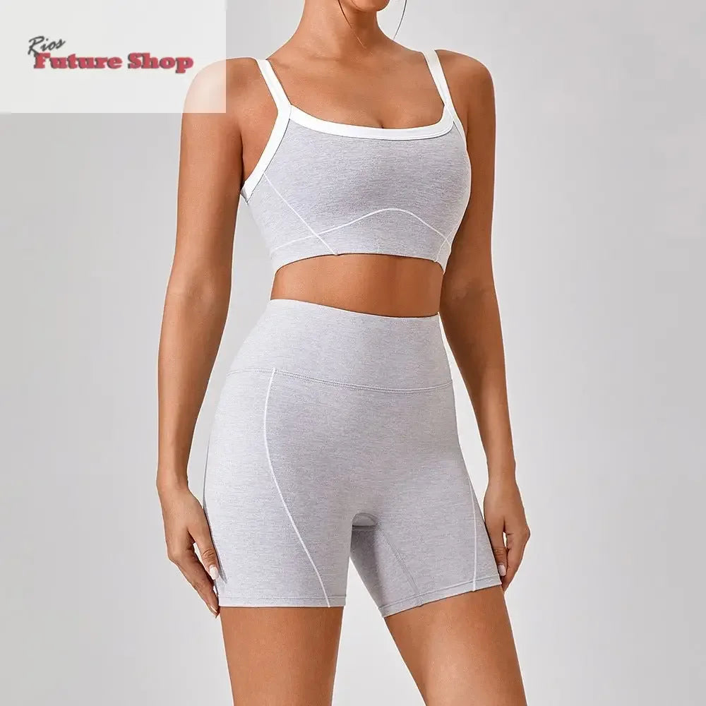 Outdoor Sports Yoga Suits Women's Spaghetti Strap Fitness Set - Rios Future Shop