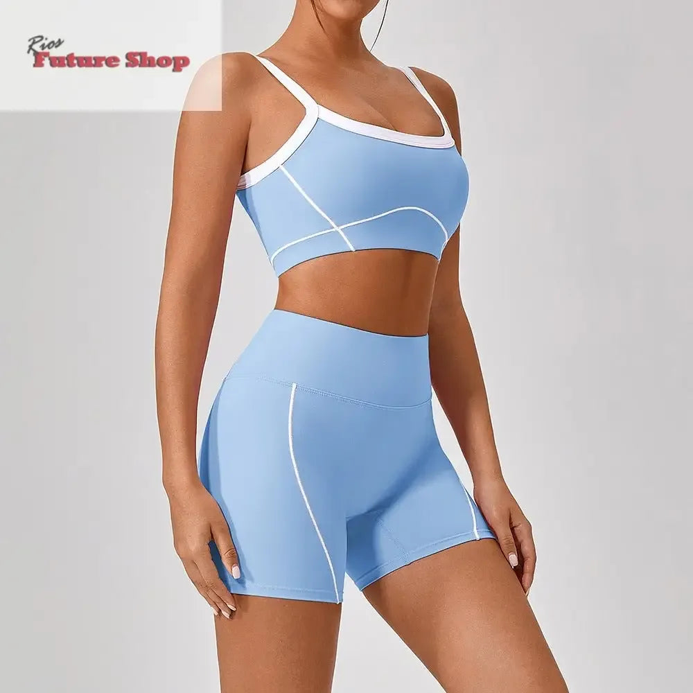 Outdoor Sports Yoga Suits Women's Spaghetti Strap Fitness Set - Rios Future Shop