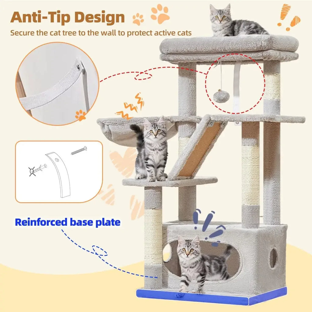 Purrfectly Tall Cat Scratching Tree – 97cm of Fun & Play for Your Feline Friend - Rios Future Shop