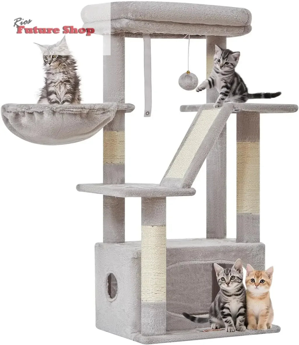 Purrfectly Tall Cat Scratching Tree – 97cm of Fun & Play for Your Feline Friend - Rios Future Shop