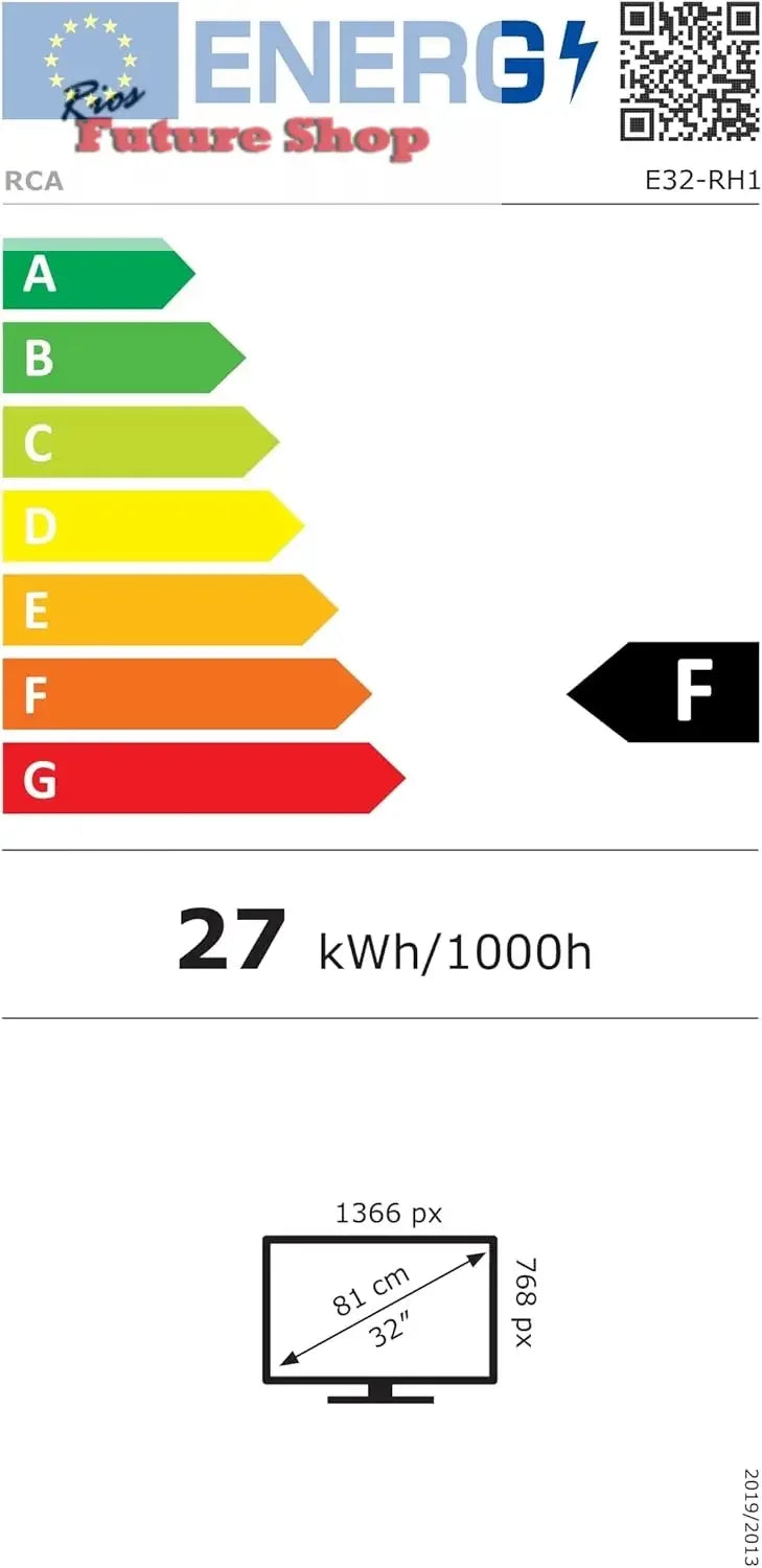 RCA E32 Televisión 32 Pulgadas (81cm) Non Smart LED TV 32" HD,Triple Reducción del Ruido,Modelo de Hotel,Modelo 2024 - Rios Future Shop
