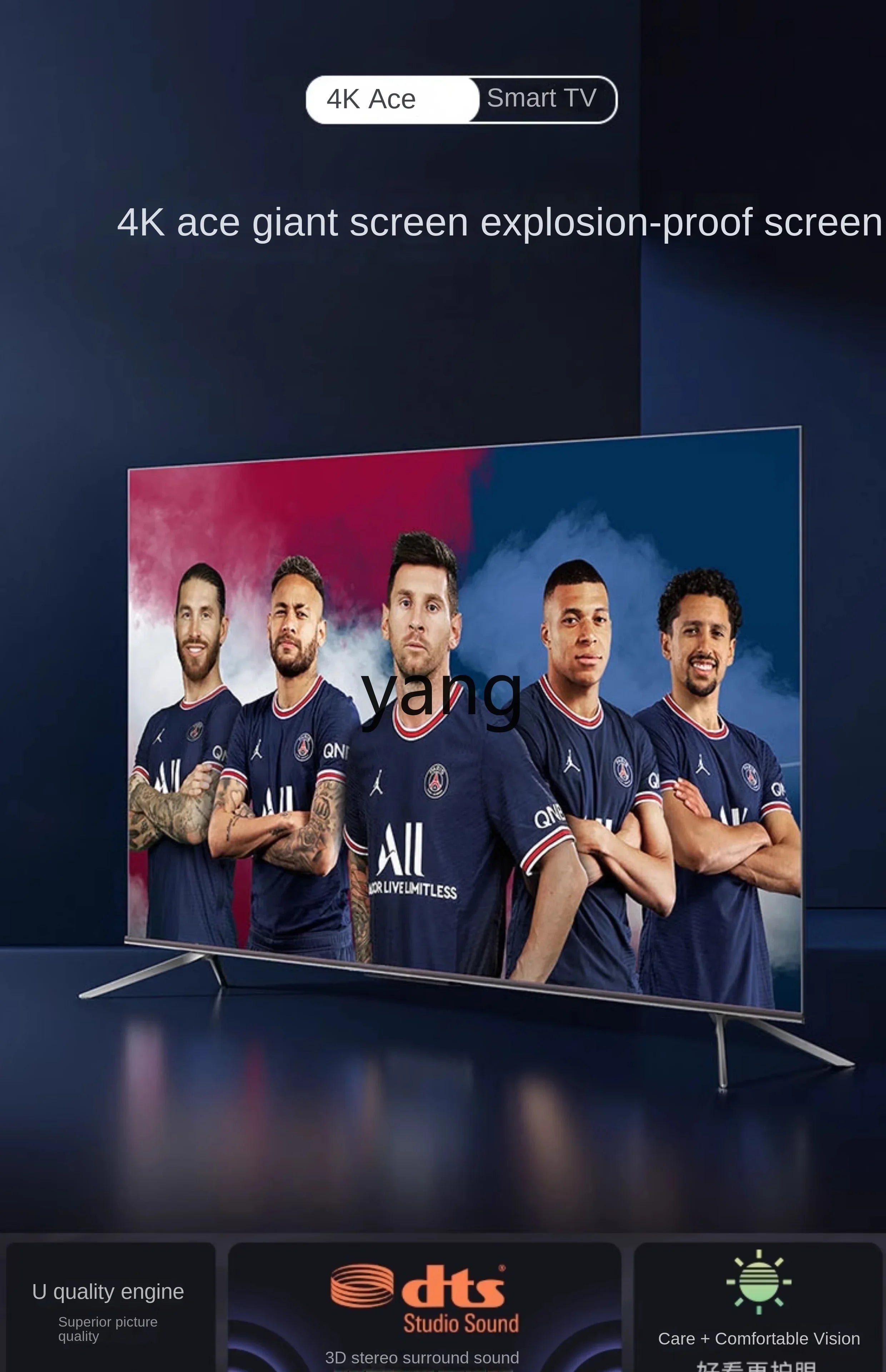 TV Smart Ultra HD com Rede Inteligente de 65/75/85/120/150 Polegadas para Casa