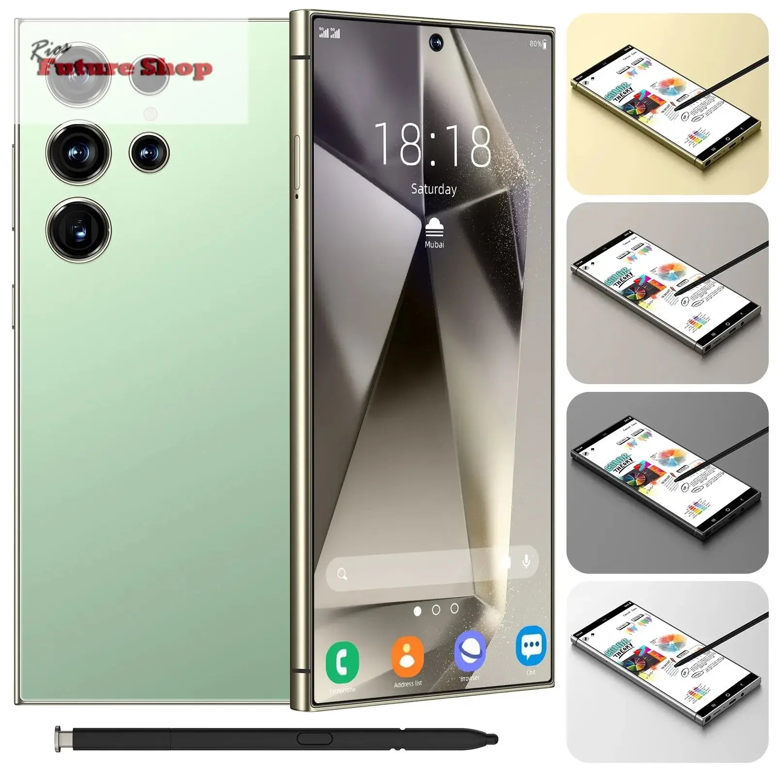 S24 Ultra 5G Smartphone US Stock 6.8 Inch Large Real 4G Screen 65W Quick Charge 8+512GB All-in-One Deca Core 12GB Built-in Pen - Rios Future Shop