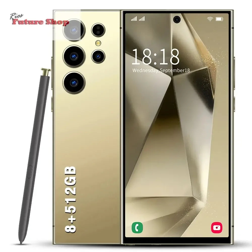 S24 Ultra 5G Smartphone US Stock 6.8 Inch Large Real 4G Screen 65W Quick Charge 8+512GB All-in-One Deca Core 12GB Built-in Pen - Rios Future Shop