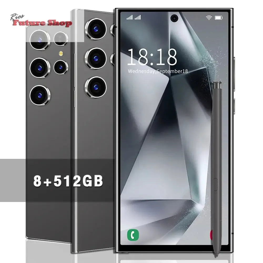 S24 Ultra 5G Smartphone US Stock 6.8 Inch Large Real 4G Screen 65W Quick Charge 8+512GB All-in-One Deca Core 12GB Built-in Pen - Rios Future Shop