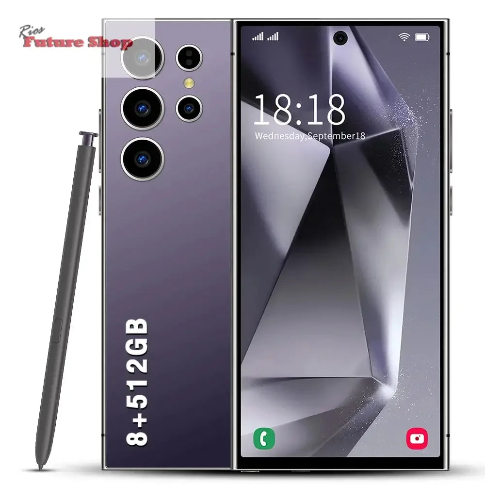 S24 Ultra 5G Smartphone US Stock 6.8 Inch Large Real 4G Screen 65W Quick Charge 8+512GB All-in-One Deca Core 12GB Built-in Pen - Rios Future Shop