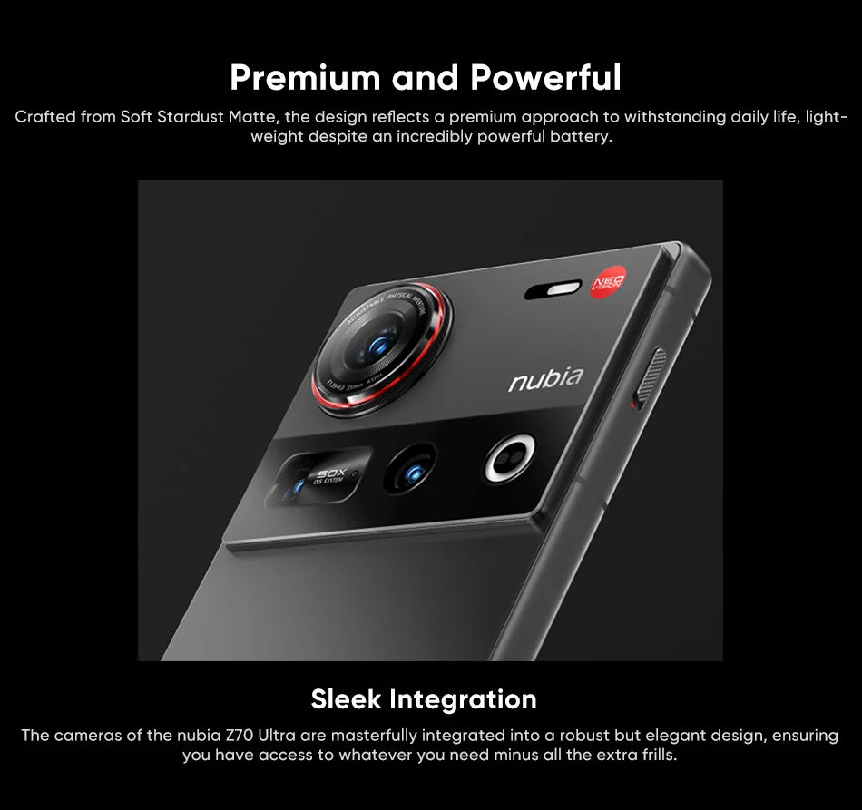 Nubia Z70 Ultra 5G Smartphone Snapdragon 8